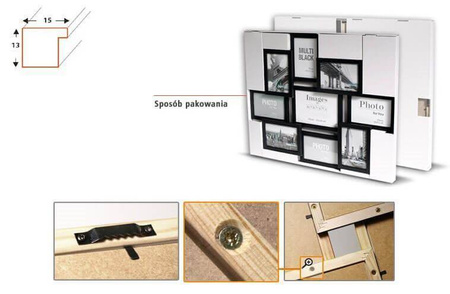 Multirama MULTI BLACK 91 ramka na zdjęcia