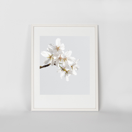 Biała ramka drewniana PINIA 1 30x40 cm