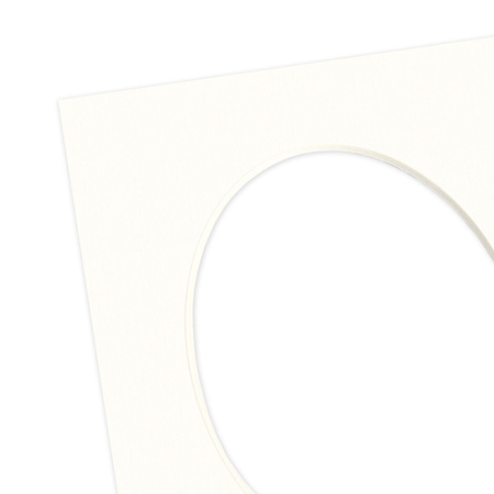 Passe partout 10x15 (6x9) OWAL SNOW WHITE