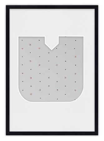 Ramka na zdjęcia LITERKA "U" 21x30 cm czarna z białym passe partout