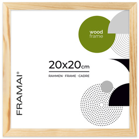 Ramka z drewna surowego na zdjęcia RAW 20x20 cm