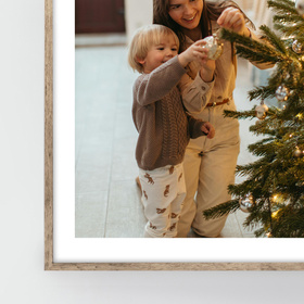 Ramka na zdjęcia drewniana FIT w kolorze jasnego drewna 50x70 cm