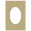 Passe partout 10x15 (6x9) OWAL BEŻOWE TABAC