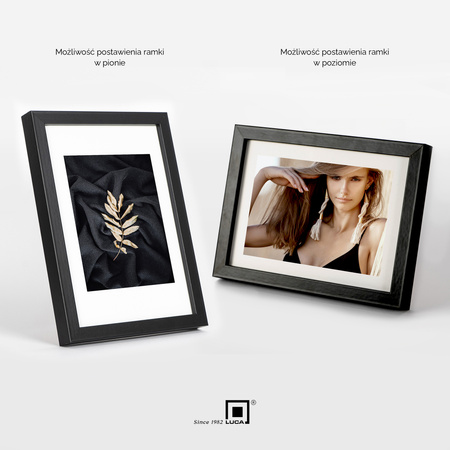 Pakiet 5 szt. czarnych ramek na zdjęcia FDM M2 13x18 cm