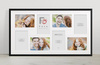 Duża ramka na wiele zdjęć czarna 33x60 cm - 8 zdjęć