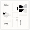 Foto Galeria 50x50 cm biała Ramka na 9 zdjęć 10x15 cm 15x21 cm 10x10 cm z Passe Partout