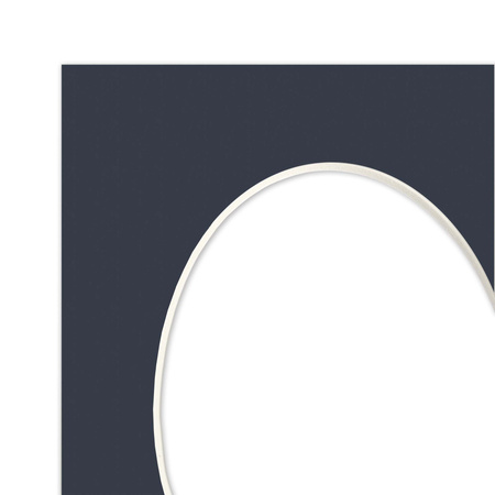 Passe partout 10x15 (6x9) OWAL GRANATOWE NAVY