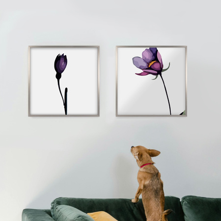 Srebrna ramka na zdjęcie LUX S 50x50 cm