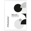 Biała ramka aluminiowa QAL 30x40 cm