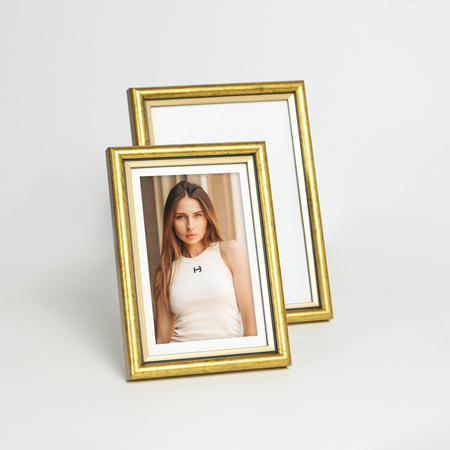 Ramka drewniana złota na zdjęcia DRI CL Z 10X15 cm