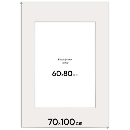 Pakiet 5 szt. Passe Partout 70x100 (60x80) BIAŁY IVORY