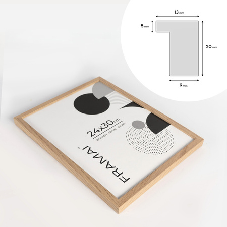 Ramka dębowa na zdjęcia OAK 24x30 cm