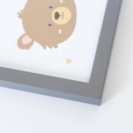 Ramka do pokoju dziecięcego 30x40 cm z kolorowym passe partout