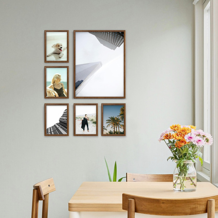 Zestaw brązowych ramek galeria PRESTO 4 GF0002