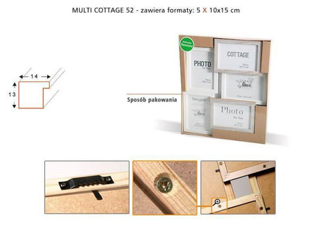 Multirama MULTI COTTAGE 52 ramka na zdjęcia
