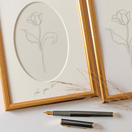 Passe partout 10x15 (6x9) OWAL BEŻOWE VANILLA