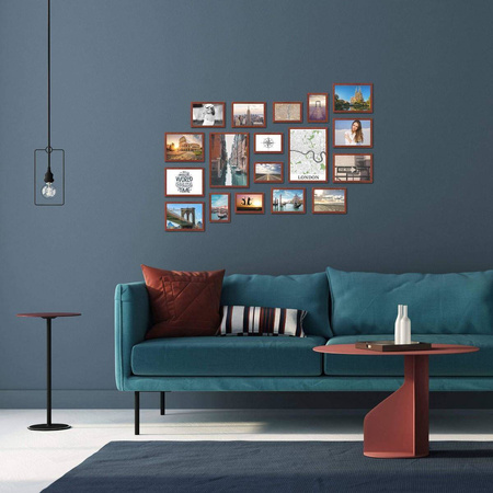 Zestaw brązowych ramek galeria 5 GF0006