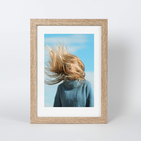 Ramka na zdjęcia kolor bielony dąb HEN 0 21x29,7 cm A4