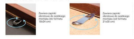 Ramka z passe partout na zdjęcia EXPO 4 25x25 cm (15,5x15,5 cm)