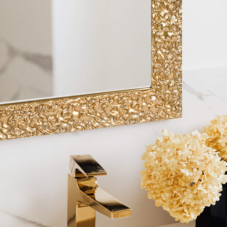 Lustro w złotej ramie LUCA LU-2095