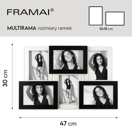 Multirama MULTI HEN 1 2 ramka na zdjęcia na sześć zdjęć