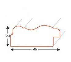 Ramka drewniana na zdjęcia EXW B 1Z 50x70 cm