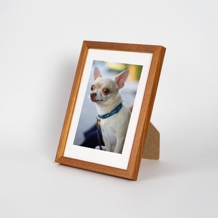 Jasno brązowa ramka drewniana PINIA 10 - 13x18 cm