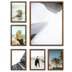 Zestaw brązowych ramek galeria PRESTO 4 GF0002