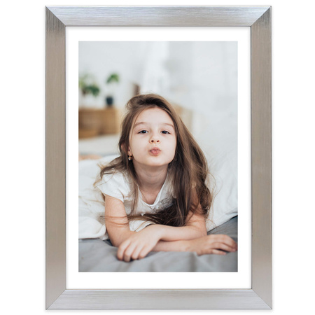 Pakiet 5 szt. srebrnych ramek z tworzywa FOR A4