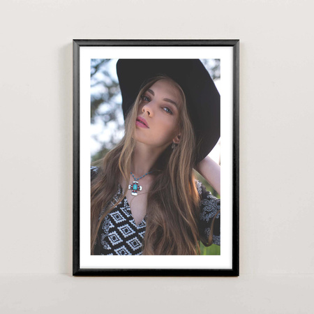 Czarna ramka aluminiowa na zdjęcia Royall 21x30 cm