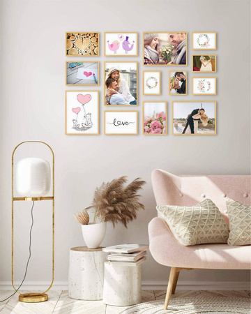 Zestaw naturalnych ramek galeria Pinia 0 GF0001