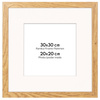 Brązowa ramka na zdjęcia HEN PASS 01 30x30 cm z passe partout (20x20)