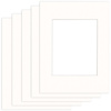 Pakiet 5 szt. Passe Partout 60x80 (40x50) BIAŁY SNOW WHITE