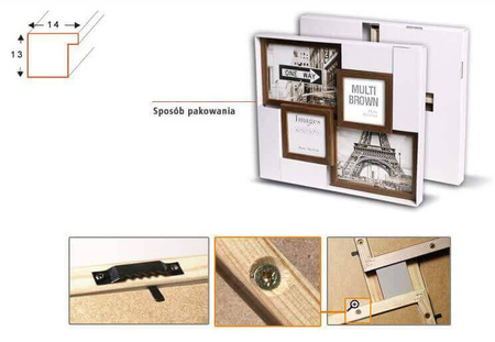 Multirama MULTI BROWN 43 ramka na zdjęcia