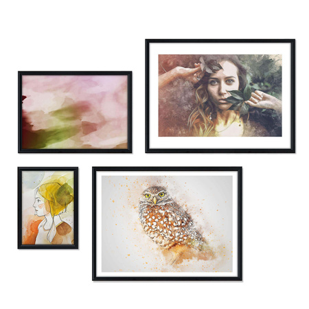 Zestaw czarnych ramek galeria HIT 02 GF0008