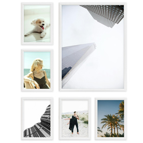 Zestaw białych ramek galeria PRESTO 1 GF0002