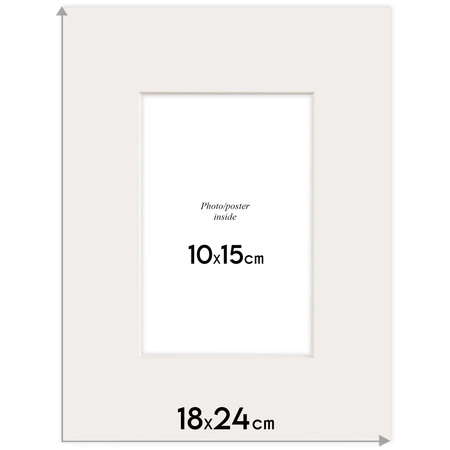 Passe partout 18x24 (10x15) CZERWONY LIGHT RED