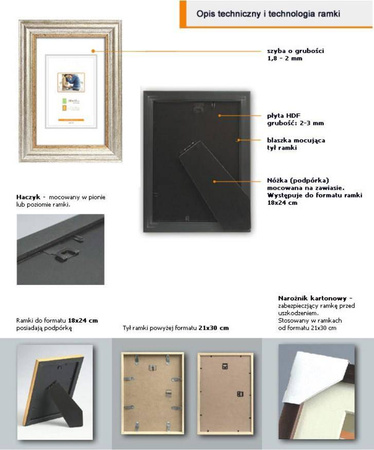 Ramka z tworzywa na zdjęcia MIX T 32 30x40 cm