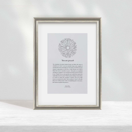 Srebrna ramka drewniana na zdjęcia DRWA FS 18x24 cm