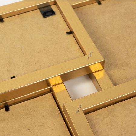 Multirama MULTI HEN 2 ramka na zdjęcia. Złota multirama na cztery zdjęcia