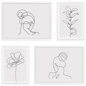 Zestaw białych ramek galeria HIT 01 GF0003