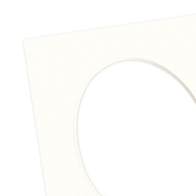 Passe partout 10x15 (6x9) OWAL SNOW WHITE