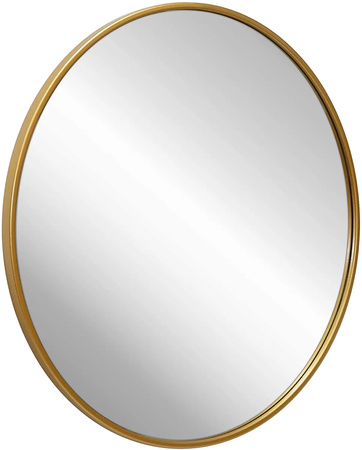 Lustro okrągłe w złotej ramie fi 40 Stilove