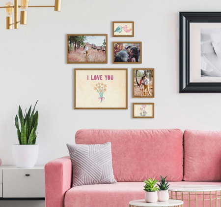 Zestaw dębowych ramek galeria HIT 33 GF0010