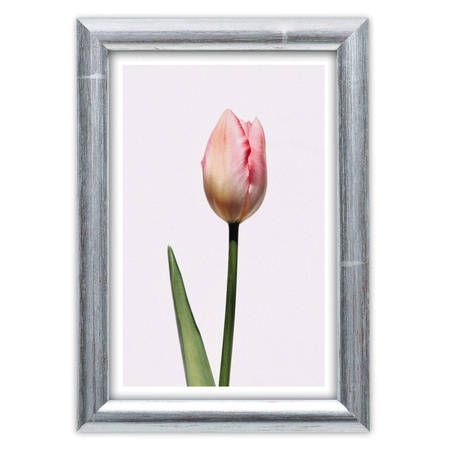 Srebrna ramka drewniana na zdjęcia EKO S2 15x21 cm