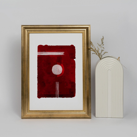 Ramka drewniana złota na zdjęcia DRL N Z 21x30 cm