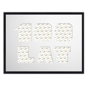 Ramka na URODZINY 30x40 cm w kolorze czarnym z białym passe partout