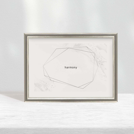 Srebrna ramka drewniana na zdjęcia DRWA FS 10x15 cm