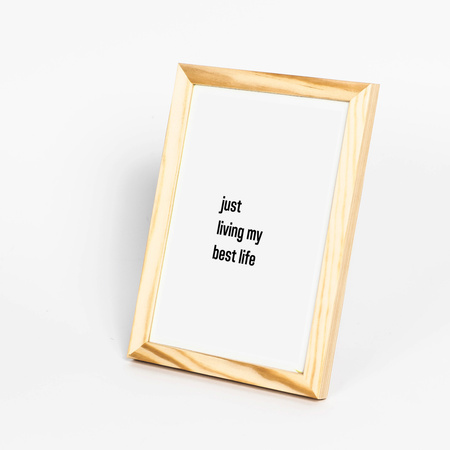 Ramka jasne drewno na zdjęcia NYBYN 0 10x15 cm