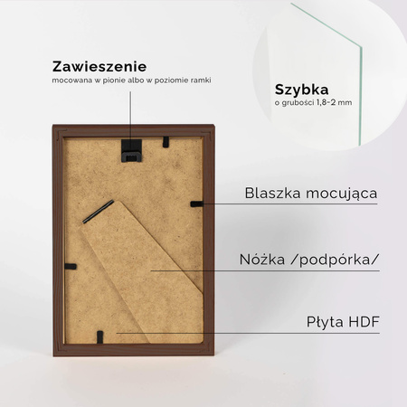 Pakiet ramek drewnianych 5 szt. PINIA 3 5SZT 10x15 cm